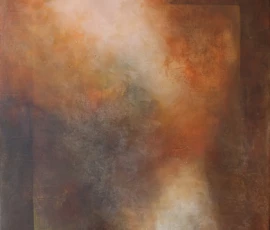 Peinture de Marianne Maillefer, mêlant couleurs, textures et jeux de matière.